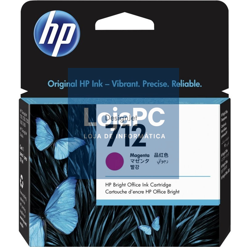 HP Cartucho 712 Magenta