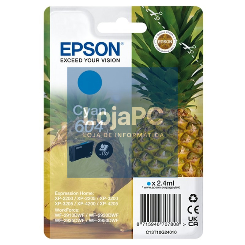 Epson Cartucho 604 Cyan