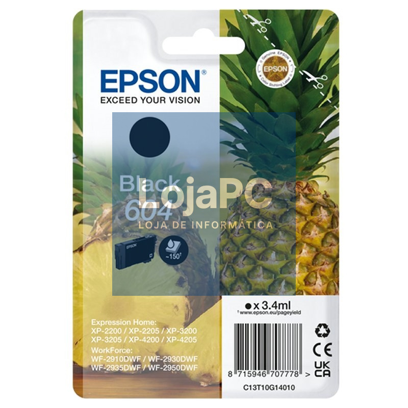Epson Cartucho 604 Negro