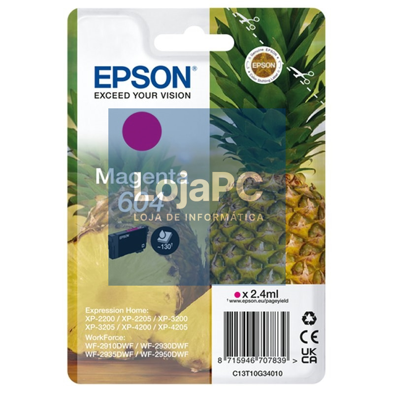 Epson Cartucho 604 Magenta