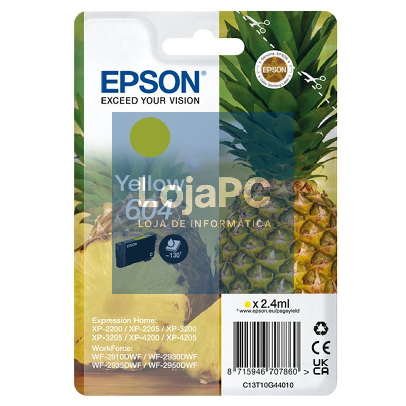 Epson Cartucho 604 Amarillo
