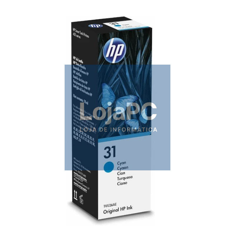 HP Cartucho Kit de Relleno de Tinta 31 Cian — imagem 3