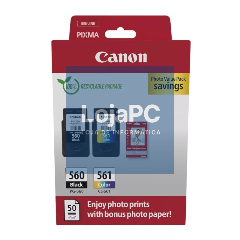 Canon Cartucho Multipack PG-560 /CLI-561+ papel Fo