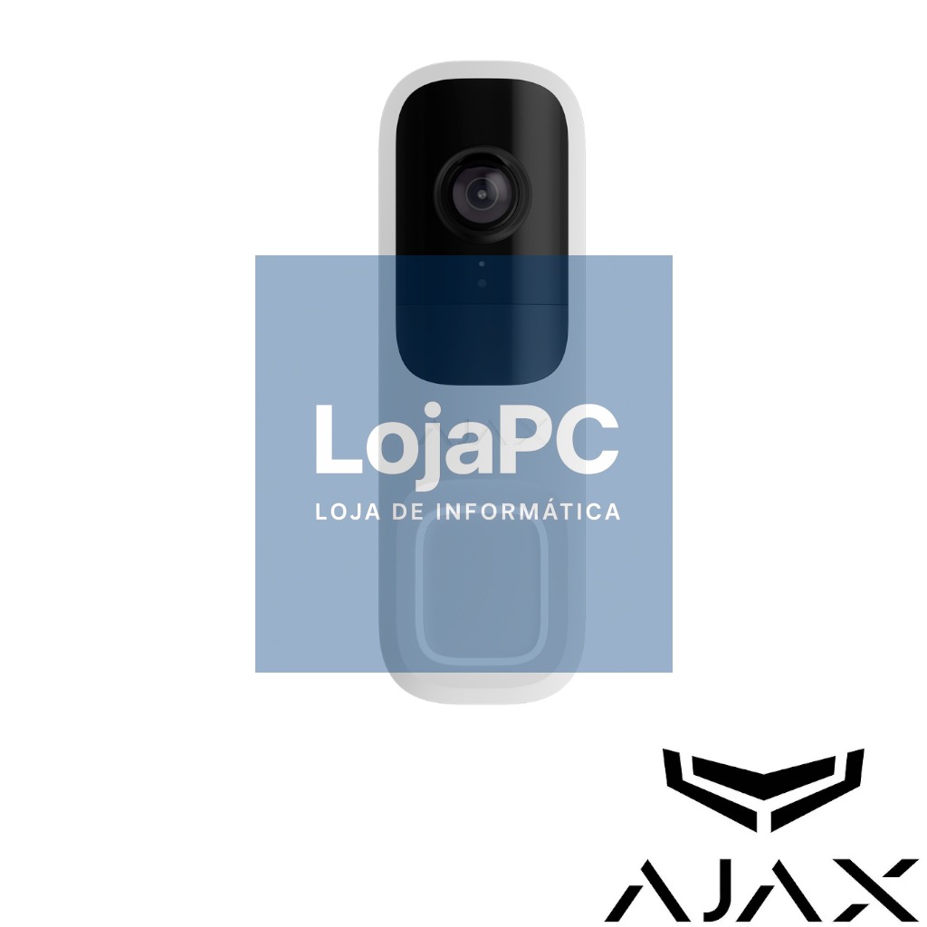 AJAX - Campainha 4 MP com IA integrada, detetor PIR - White