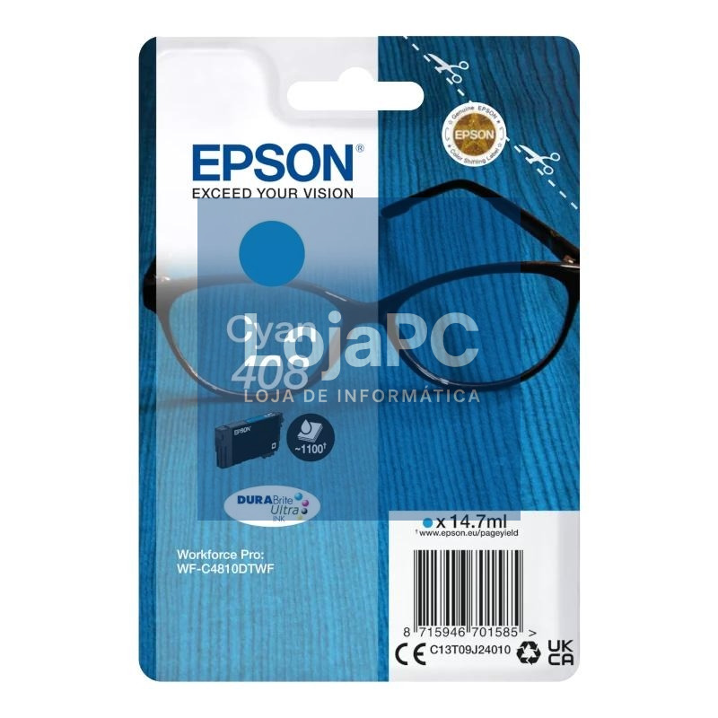 Epson Cartucho 408 Cian