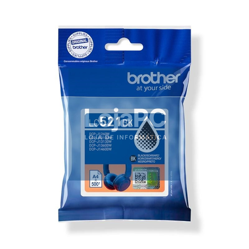 Brother Cartucho LC521BK Negro