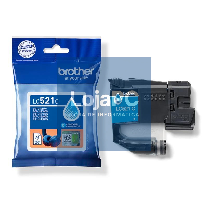 Brother Cartucho LC521C Cian — imagem 3