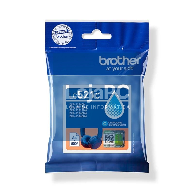 Brother Cartucho LC521C Cian