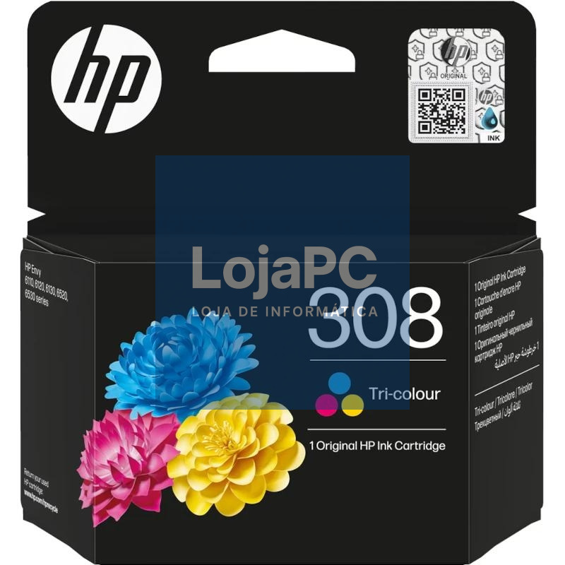 HP Cartucho 308 Tricolor