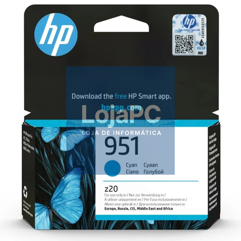 HP Cartucho 951 Cyan