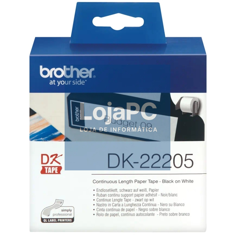 Brother Cinta DK22205 Papel Térmico continuo 62mm