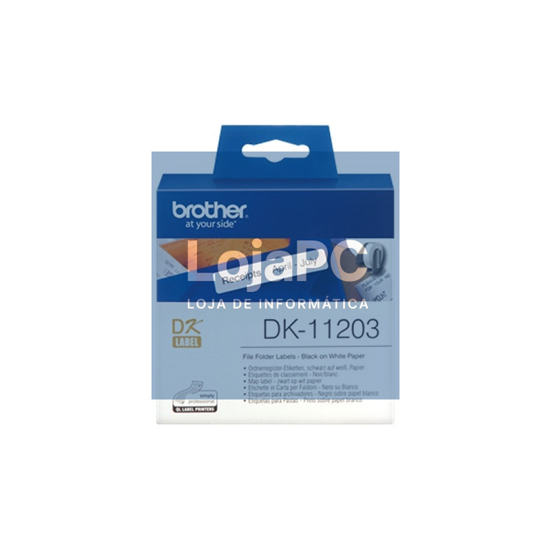 Brother Etiquetas DK11203 Precortadas17x87 mm 300