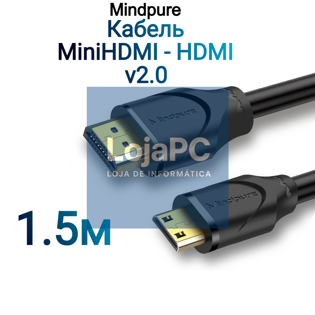 Cabo HDMI M/mini HDMI M 2.00m Preto