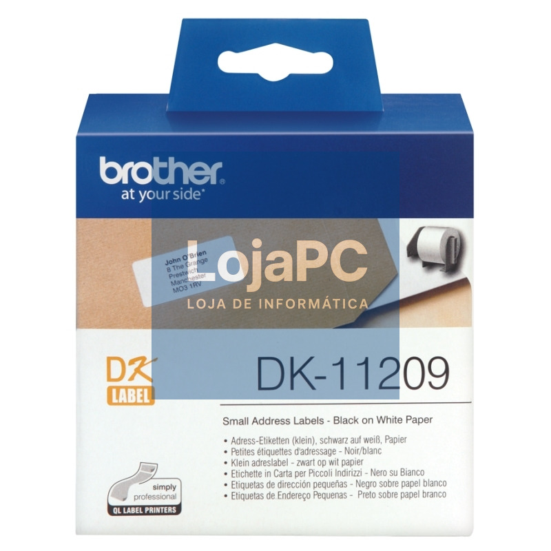 Brother Etiquetas DK11209 Dirección 29x69 mm 800 u