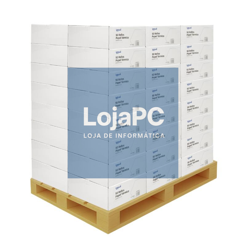 Palet 2400 rollos papel térmico sin BPA 80x80mm — imagem 3