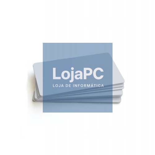 Cartão PVC RFID Formato ISO EM125 KHz Pack 50 Un