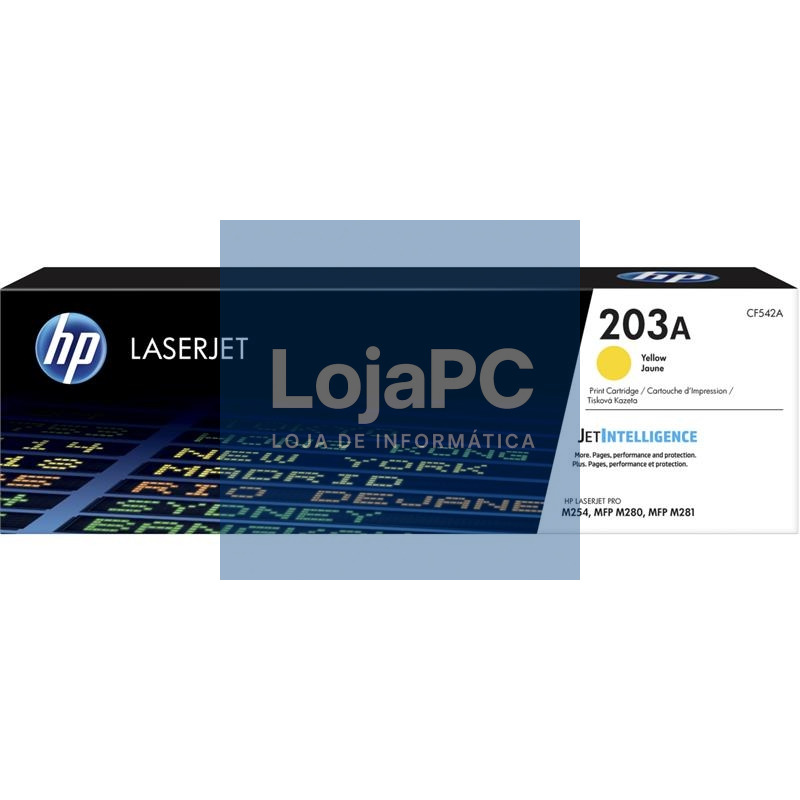 HP Tóner 203A Amarillo