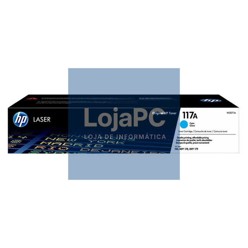 HP Tóner 117A Cyan