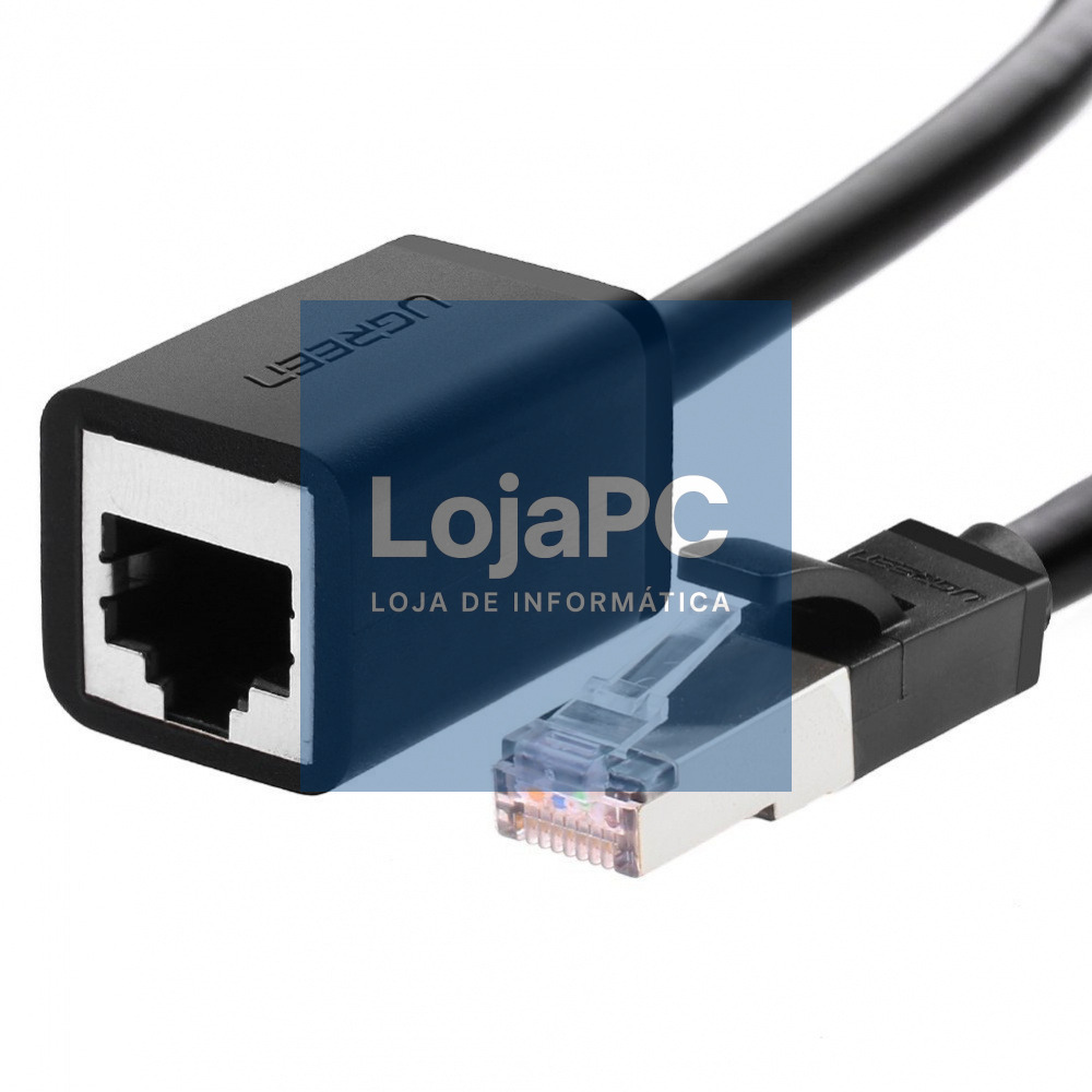 Chicote UTP RJ45 Cat6 3.00m Negro