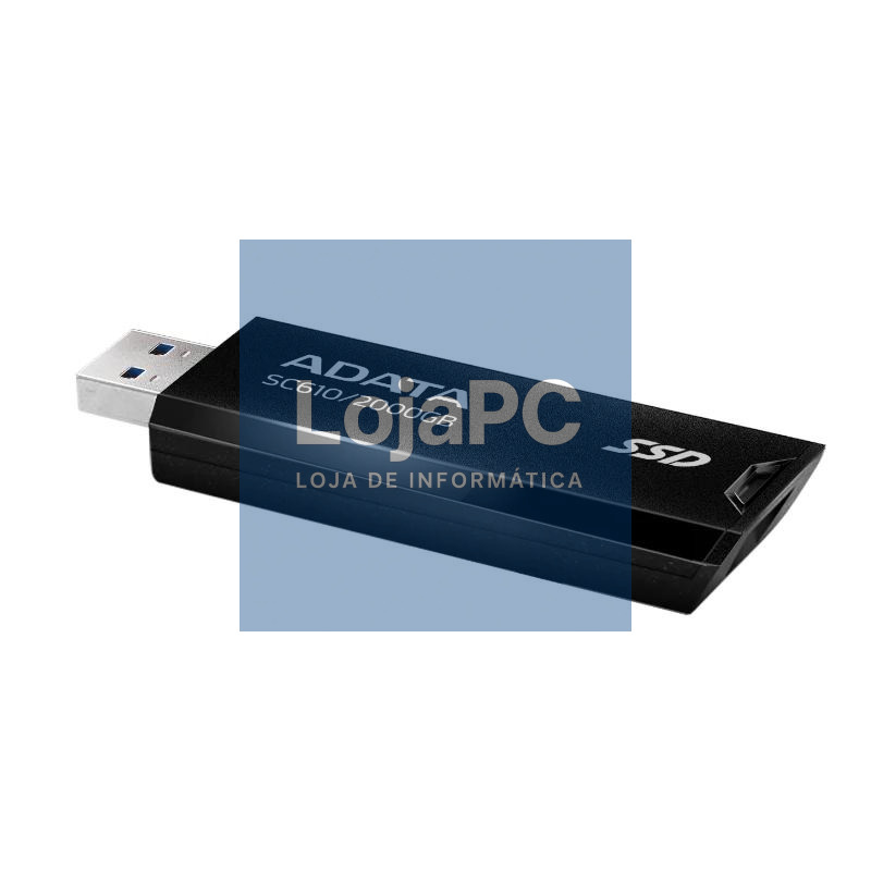 ADATA SC610 SSD Externo 2TB USB 3.2 Gen2 Negro — imagem 3
