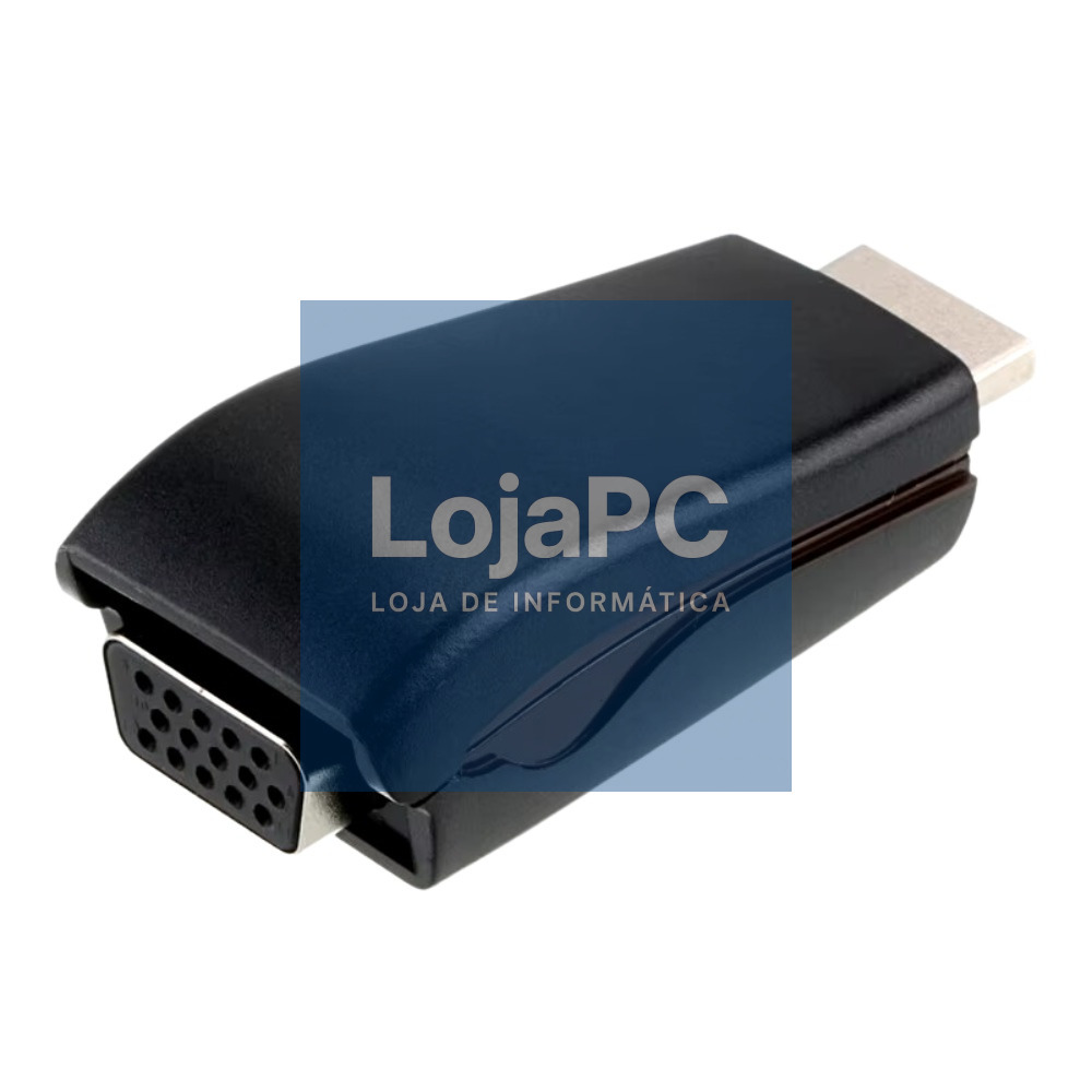 Conversor HDMI para VGA + Audio Preto