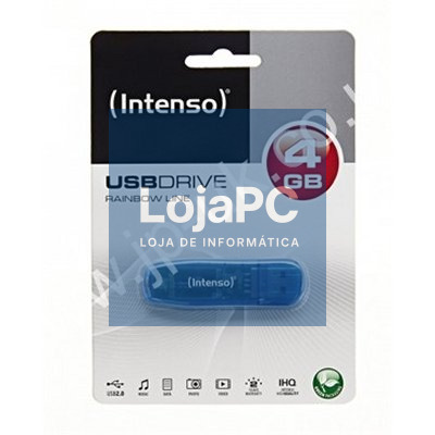 Intenso 3502450 Lápiz USB 2.0 Rainbow 4GB Azul — imagem 2
