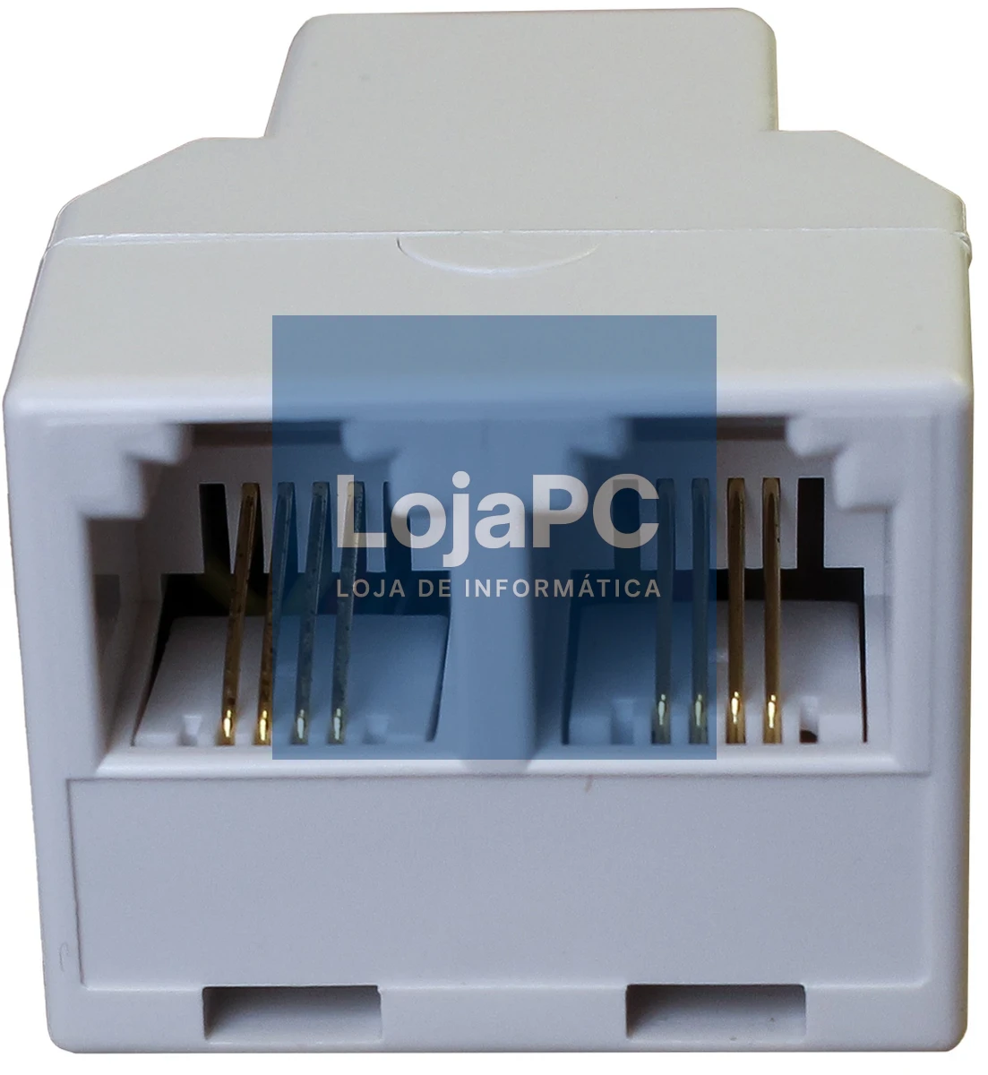 Adaptador em Linha 1:1 RJ11 Branco