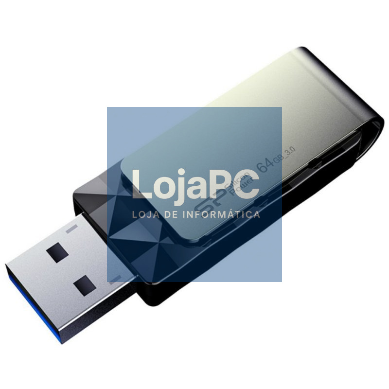 SP memoria USB Blaze B30 USB 3.1 Gen1 64GB Black — imagem 2