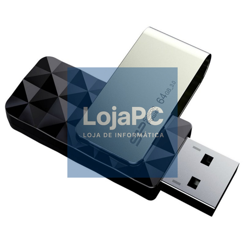 SP memoria USB Blaze B30 USB 3.1 Gen1 64GB Black — imagem 3