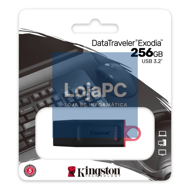 Kingston DataTraveler DTX 256GB USB 3.2 Gen1 Negro — imagem 2