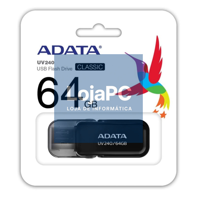 ADATA Lapiz Usb UV240 64GB USB 2.0 Negro