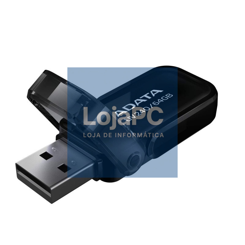 ADATA Lapiz Usb UV240 64GB USB 2.0 Negro — imagem 3