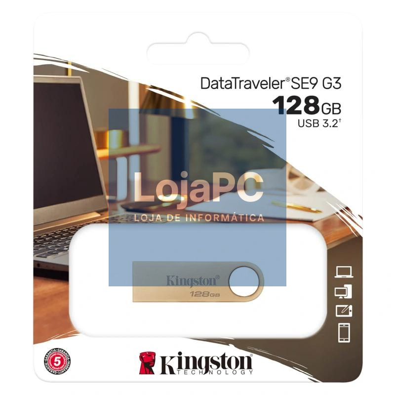 Kingston DataTraveler SE9 G3 128GB USB 3.2 Gen1 — imagem 5