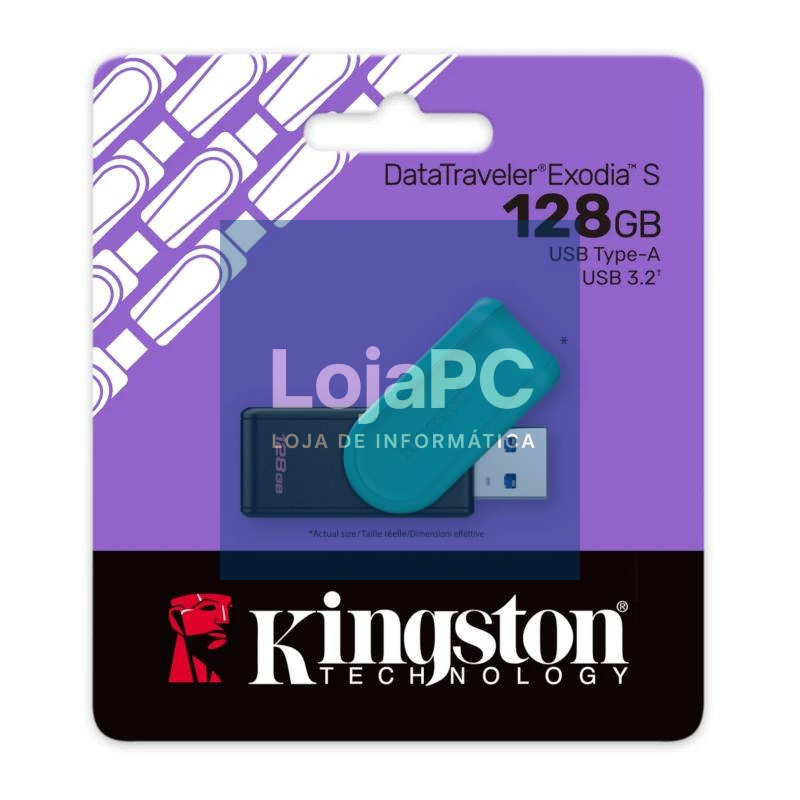 Kingston DataTraveler Exodia S 128GB USB 3.2 Gen 1 — imagem 3
