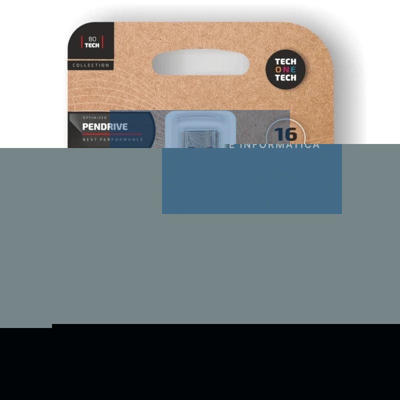TECH ONE TECH Basic Pendrive 16Gb USB 2.0 Blue