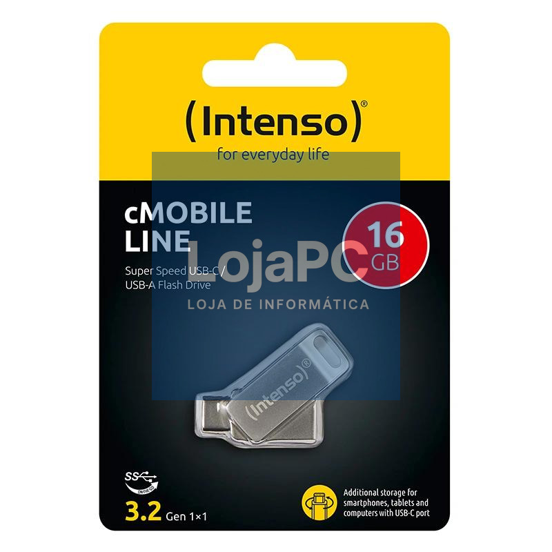 Intenso Lápiz USB cMobile USB 3.0 + TypeC 128GB — imagem 2