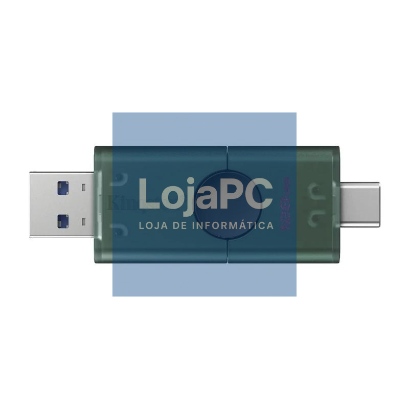 Kingston DataTraveler 128GB USB 3.2 Gen1 Duo Negro — imagem 2