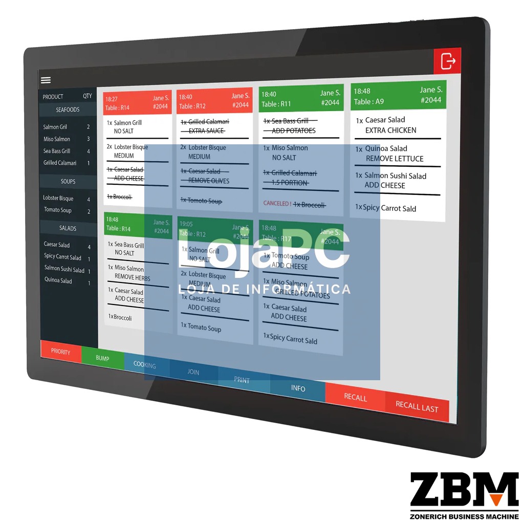 POS ZQ-SEC32W - Intel J6412 / DDR4 8GB / SSD 120GB / Touch 32" / W11 PRO
