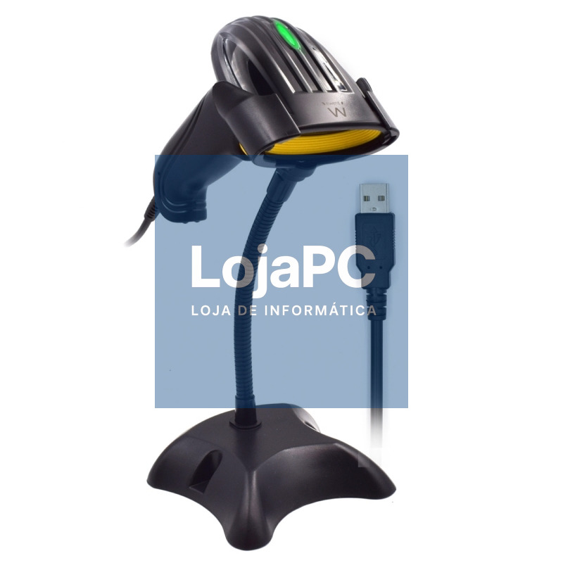 Ewent Lector código de barras EW3400 1D Láser Usb