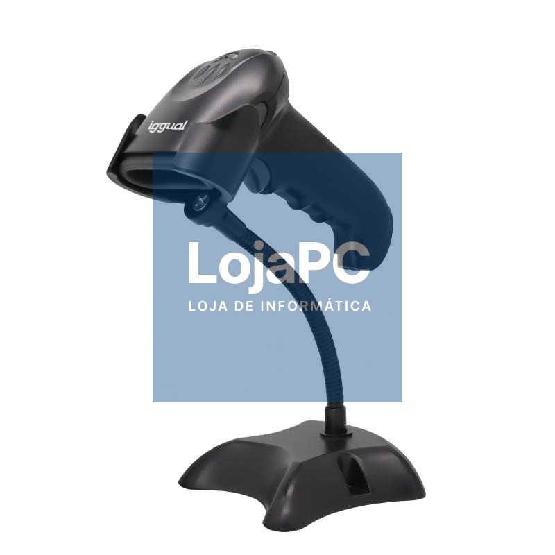 iggual Lector código barras 2D USB gatillo soporte