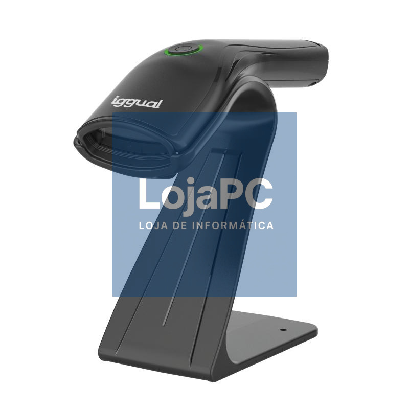 iggual Lector código barras 2D USB botón soporte