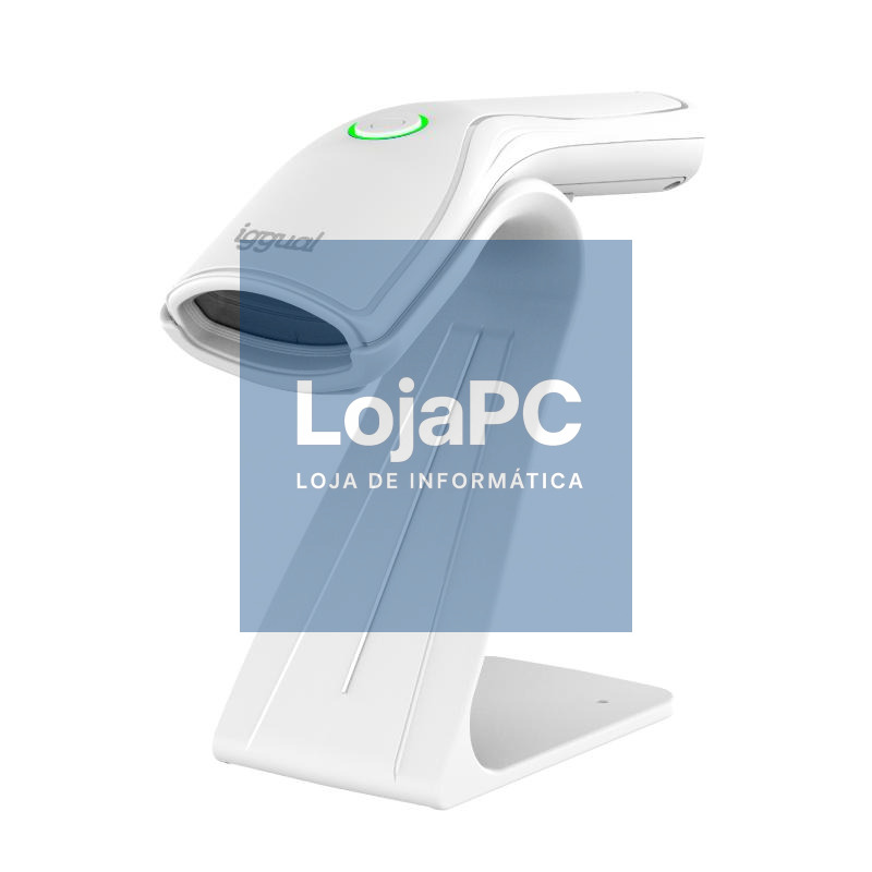 iggual Lector código barras 2D USB botón blanco — imagem 2