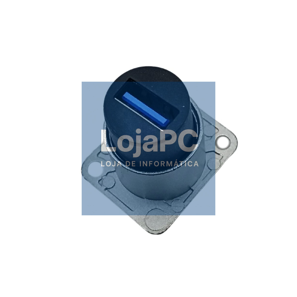 Conector Painel USB 3.0 A  F/ USB 2.0 A  F Preto