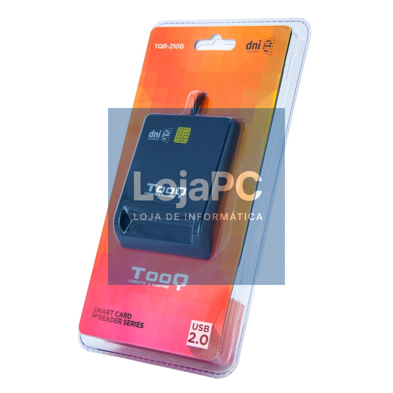 Tooq Lector de tarjetas DNIE usb 2.0 negro — imagem 3