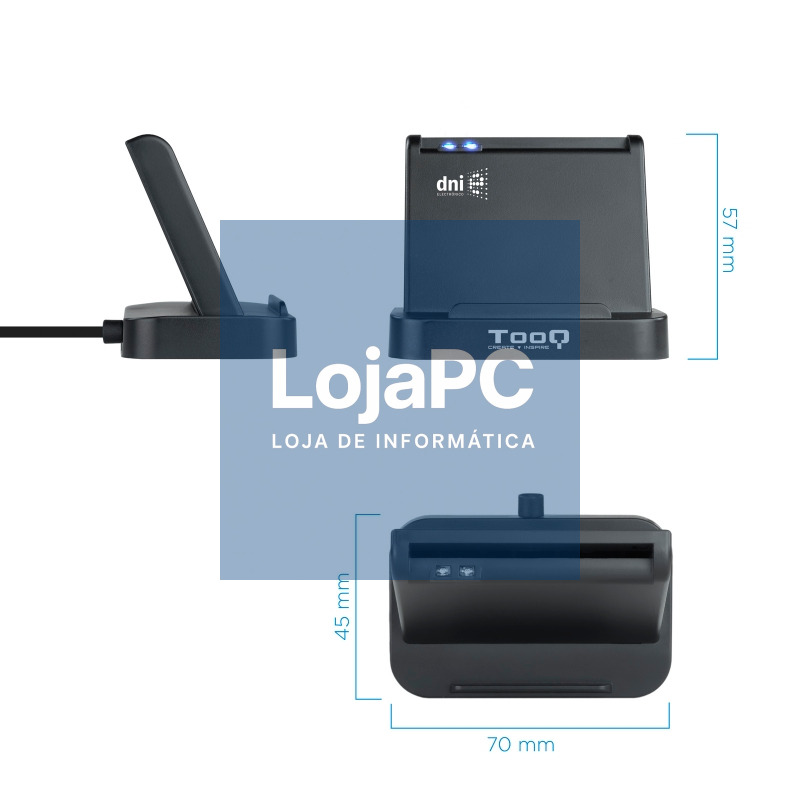 Tooq Lector de tarjetas DNIE VISION USB 2.0 — imagem 3