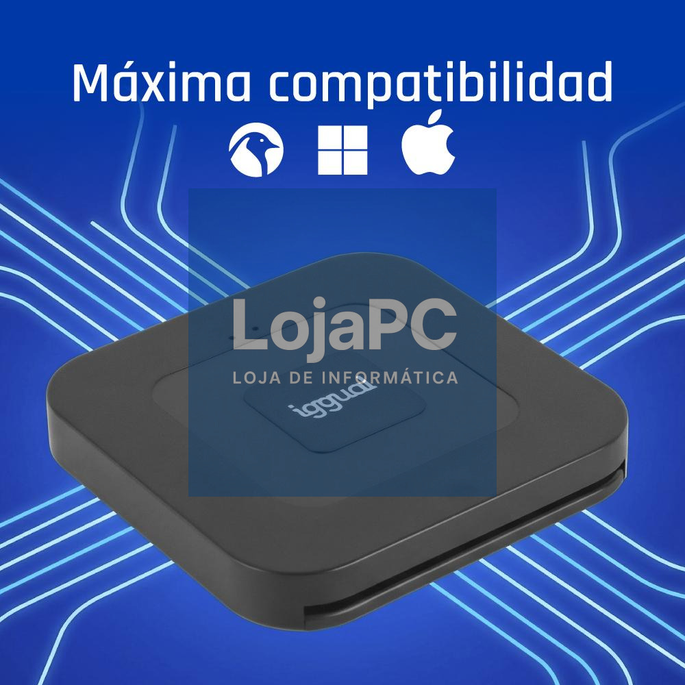 iggual Lector DNI SIP tarjetas ID USB-A / tipo C — imagem 3