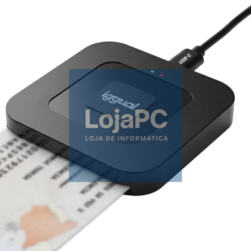iggual Lector DNI SIP tarjetas ID USB-A / tipo C