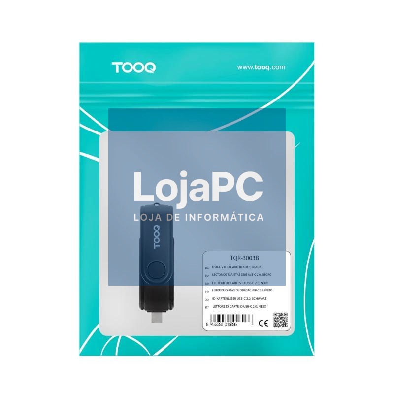 Tooq TQR-3003B Lector USB-C 2.0+USB-A 3.0 SD/TF — imagem 2