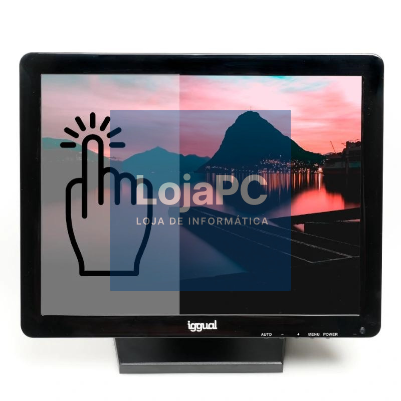 iggual Monitor táctil resistivo 15" USB VGA HDMI