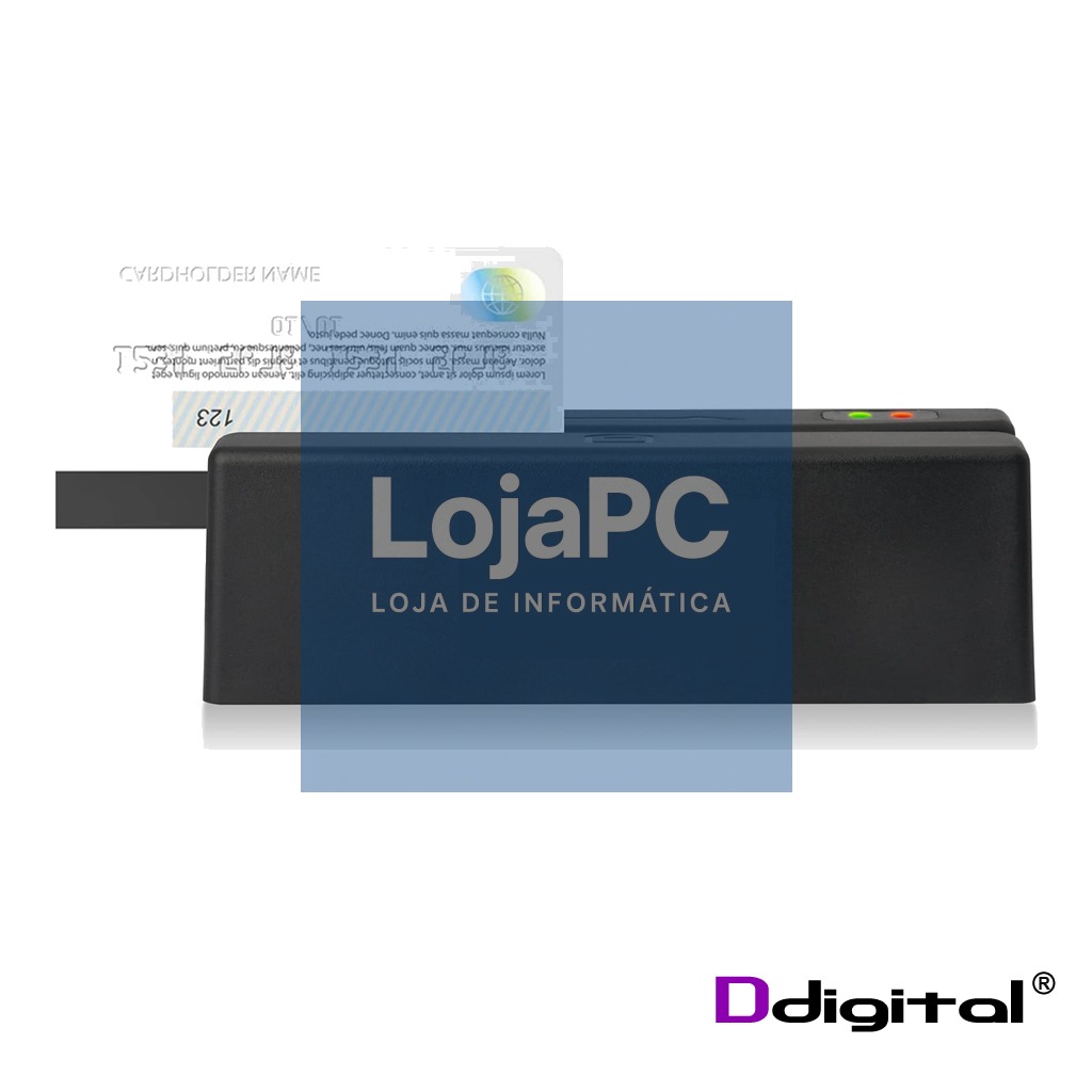 Leitor Banda Magnetica Universal USB Ddigital M123